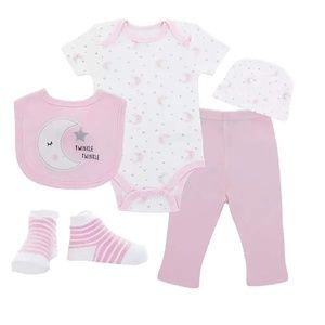 Newborn Baby Girl Boy Twinkle Clothing Layette Gift Set Essentials Bodysuit